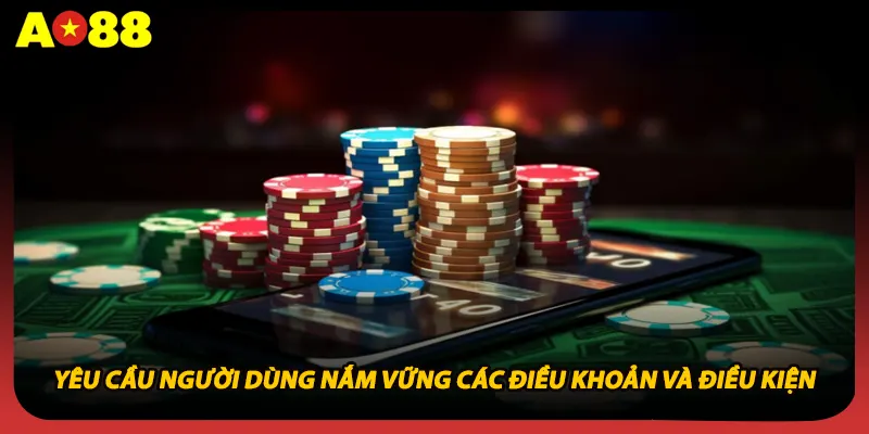 Yêu cầu người dùng nắm vững các điều khoản và điều kiện
